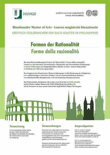 Plakat Formen der Rationalität