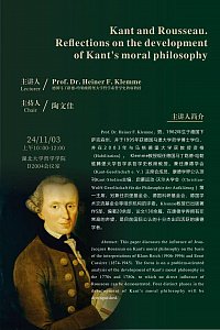 Plakat Kant and Rousseau